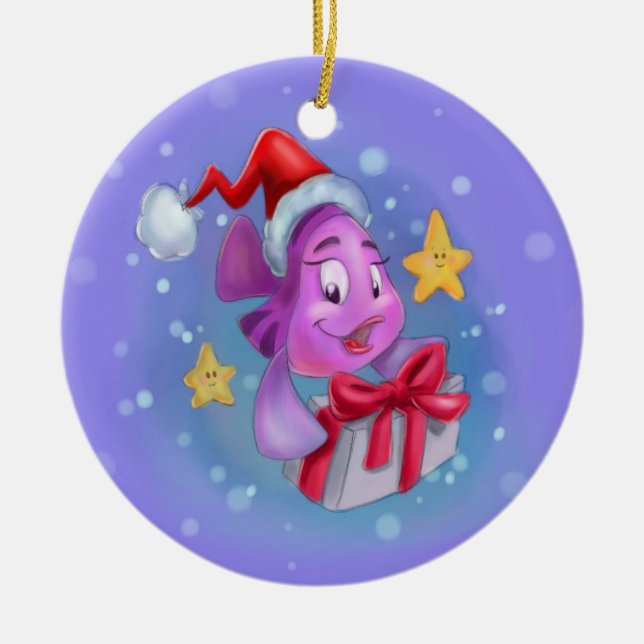 Ornamento De Cerâmica Muito Natal de Gelica (Frente)