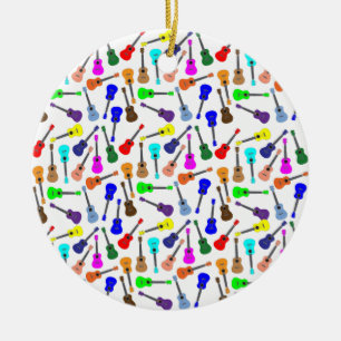 Ornamento De Cerâmica Muitos muitos Ukuleles