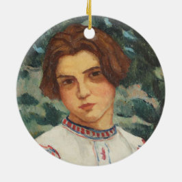 Ornamento De Cerâmica Mulher camponesa romena (por Stefan Dimitrescu)