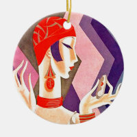 mulher do art deco do 1920