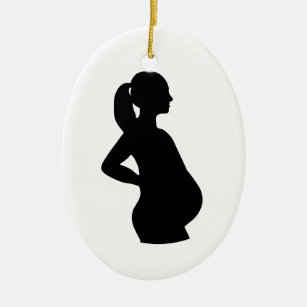 Ornamento De Cerâmica Mulher gravida