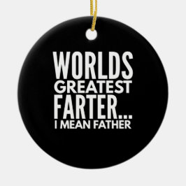 Ornamento De Cerâmica Mundos Mais Longe Quero Dizer Pai