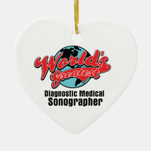 Ornamento De Cerâmica Mundos o grande Sonographer médico diagnóstico