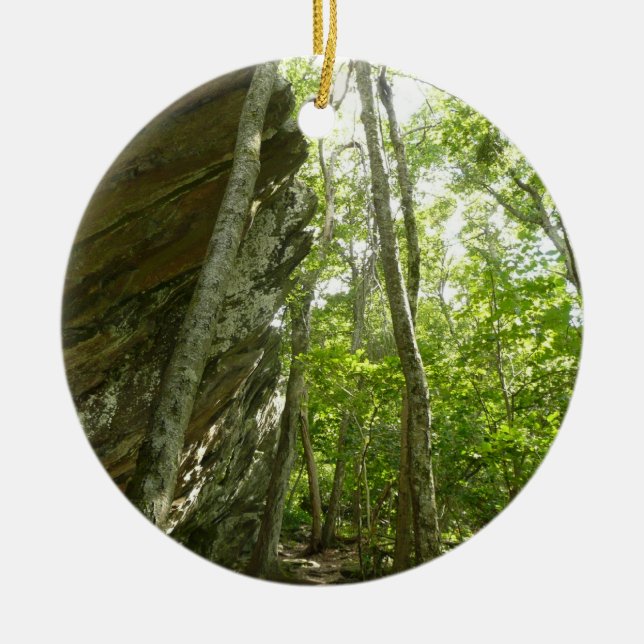 Ornamento De Cerâmica Muro de Frazier Rock no Parque Nacional de Shenand (Frente)