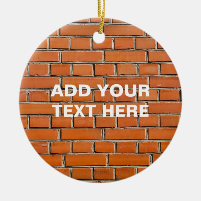 Ornamento De Cerâmica Muro de tijolos (Frente)