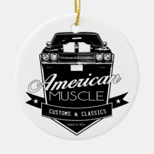 Ornamento De Cerâmica Músculo americano Chevelle