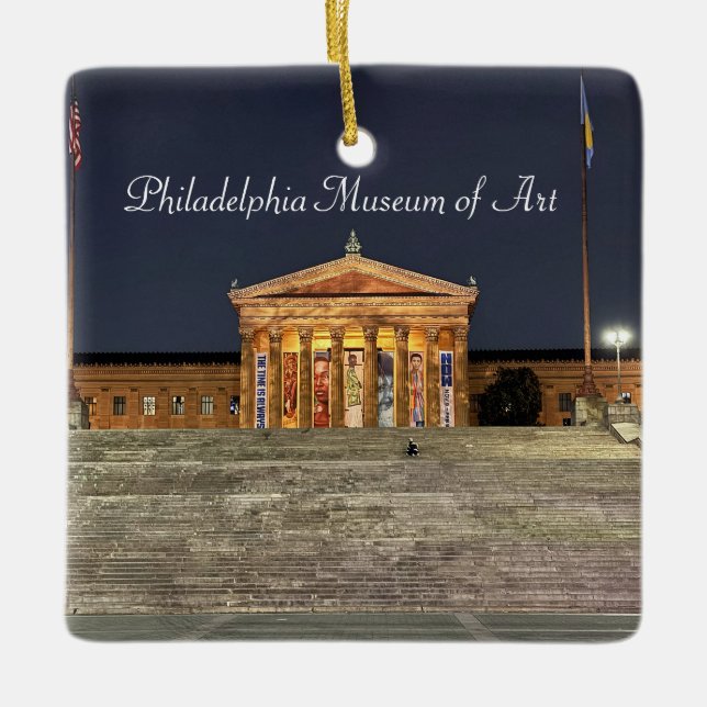 Ornamento De Cerâmica Museu de Arte Filadélfia (Frente)
