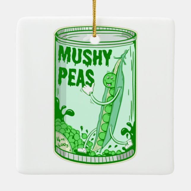 Ornamento De Cerâmica Mushy Peas (Verso)