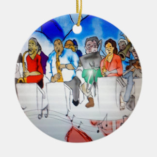 Ornamento De Cerâmica Música de big band