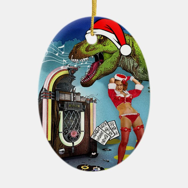 Ornamento De Cerâmica Música de Natal doce (Frente)