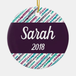 Ornamento De Cerâmica Música Personalizada Personalizada do Flute Player