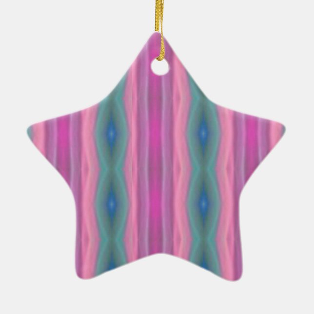 Ornamento De Cerâmica Música rosa (Verso)