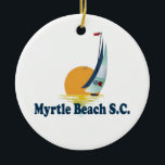Ornamento De Cerâmica Myrtle Beach.<br><div class="desc">Myrtle Beach South Carolina.</div>