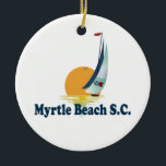 Ornamento De Cerâmica Myrtle Beach.<br><div class="desc">Myrtle Beach South Carolina.</div>