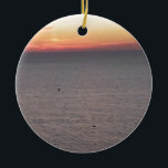 Ornamento De Cerâmica Myrtle Beach<br><div class="desc">Vista para o mar do nascer do sol</div>