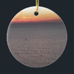 Ornamento De Cerâmica Myrtle Beach<br><div class="desc">Vista para o mar do nascer do sol</div>