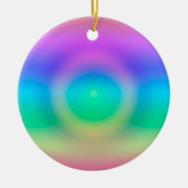 Ornamento De Cerâmica Mystic Rainbow Eye Ombre