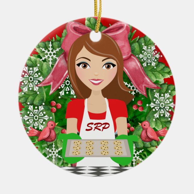 Ornamento De Cerâmica Nº 2 - Cozinha / padaria - SRF (Frente)