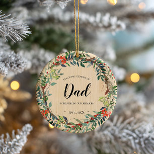 Ornamento De Cerâmica Na Adorável Memória Da Corrida Pai Memorial