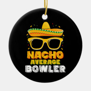 Ornamento De Cerâmica Nacho Média Bowler Cinco De MayoNacho Média Bo