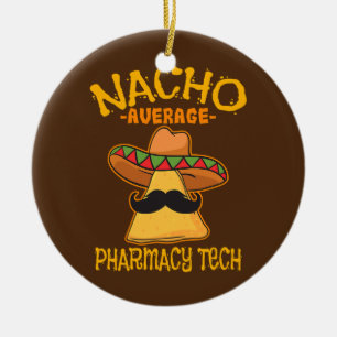 Ornamento De Cerâmica Nacho Média Farmácia Farmacêutica Tech Cinco de