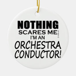 Ornamento De Cerâmica Nada Me Assusta, Condutor