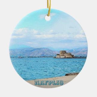 Ornamento De Cerâmica Nafplio Greece Souvenir Ornament