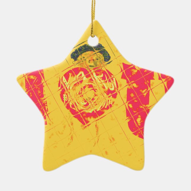 Ornamento De Cerâmica Nakupenda - Eu Amo Um Texto De Palavra Swahili Sig (Frente)