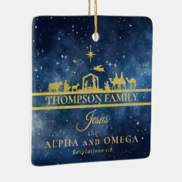 Ornamento De Cerâmica Names of Jesus Nativity Photo New Baby Isaiah 9 6