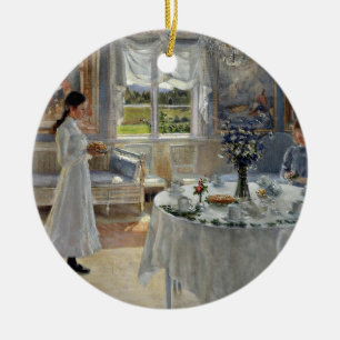 Ornamento De Cerâmica Namnsdag ou dia conhecido