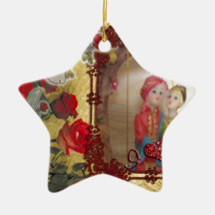 Ornamento De Cerâmica namorados felizes especiais amantes de serem