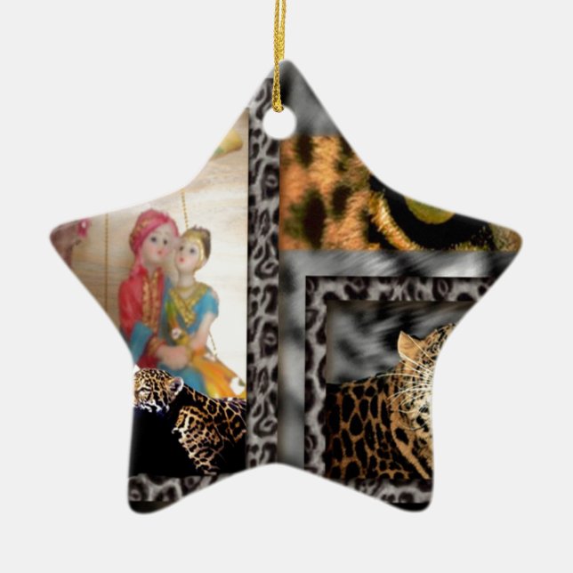 Ornamento De Cerâmica Namorados Herói (Frente)