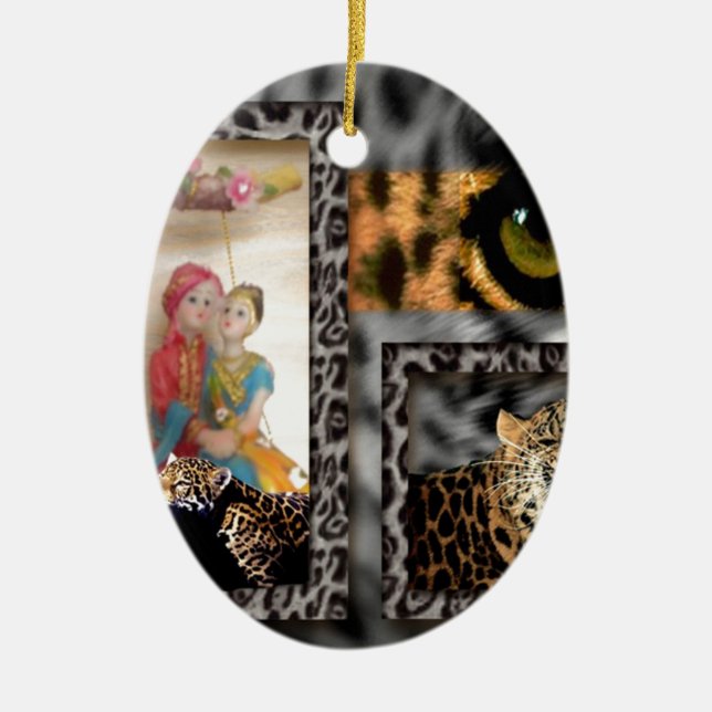 Ornamento De Cerâmica Namorados Herói (Frente)