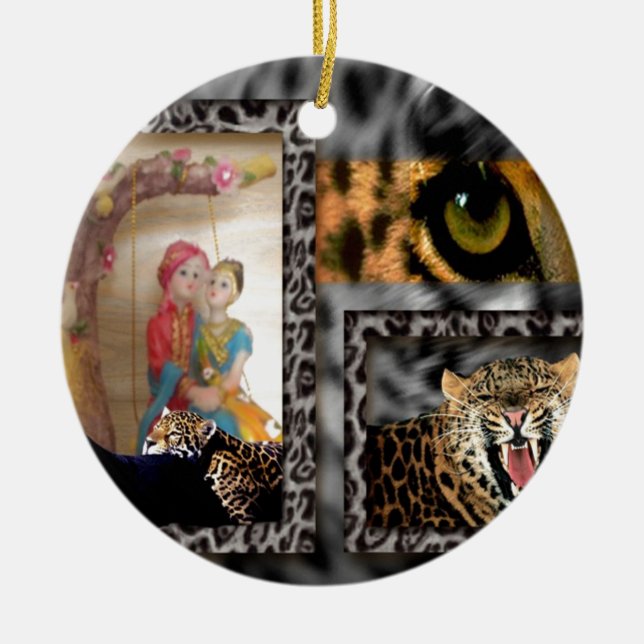 Ornamento De Cerâmica Namorados Herói (Frente)