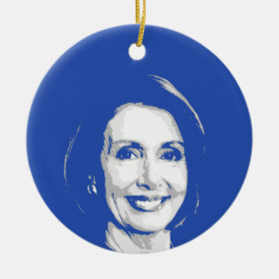 ORNAMENTO DE CERÂMICA NANCY PELOSI