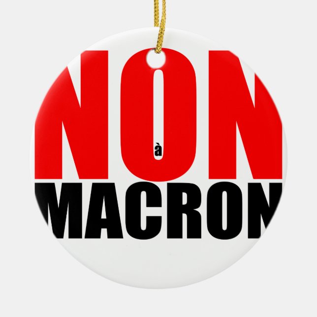 ORNAMENTO DE CERÂMICA NÃO À MACRON (Frente)