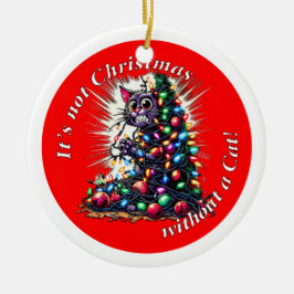 Ornamento De Cerâmica Não é Natal | Lado Duplo