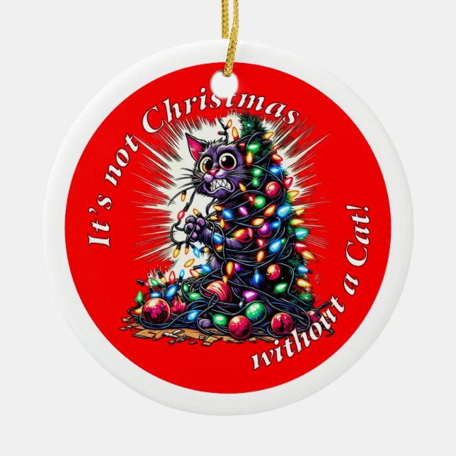 Ornamento De Cerâmica Não é Natal | Lado Duplo (Frente)