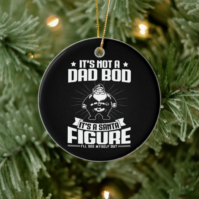 Ornamento De Cerâmica Não é um Pai, é um Papai noel. (Árvore)