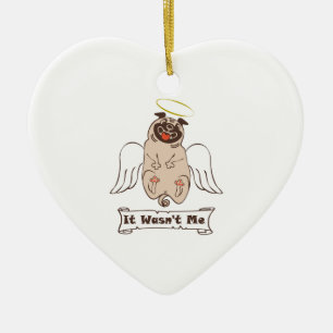 Ornamento De Cerâmica Não foi uma citação engraçada do meu anjo