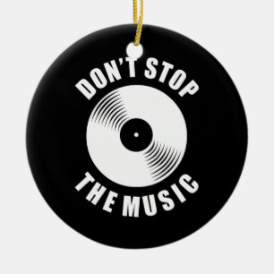 Ornamento De Cerâmica Não Interrompa A Música