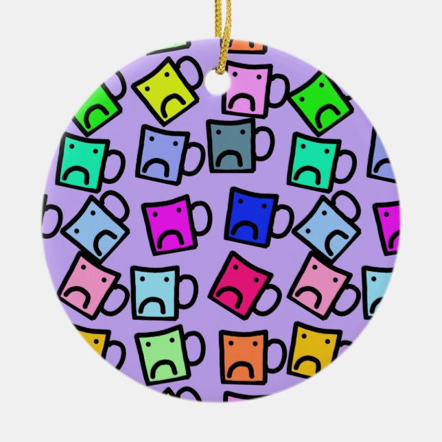 Ornamento De Cerâmica Não seja uma desgraça engraçada (Frente)