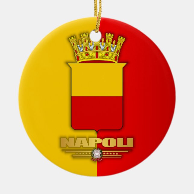 Ornamento De Cerâmica Napoli (Nápoles) (Frente)