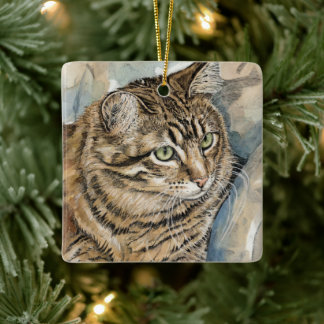 Ornamento De Cerâmica Nari- Um estudo da minha gata