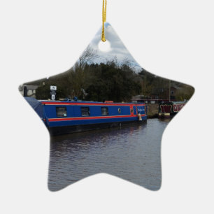 Ornamento De Cerâmica Narrowboats