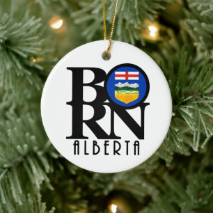 Ornamento De Cerâmica NASCER Alberta Canadá