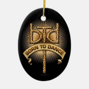 Ornamento De Cerâmica Nascer para dança (leopardo)