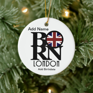 Ornamento De Cerâmica Nascer personalizável Londres Cerâmica Ornament
