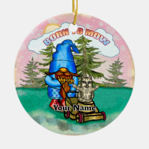 Ornamento De Cerâmica Nascido para cortar gnome