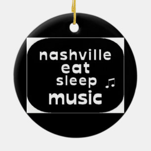 Ornamento De Cerâmica Nashville come a música do sono
